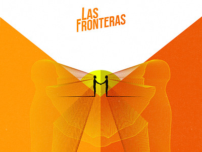 Las Fronteras - Album cover adobe illustrator album cover alternative design diseño illustration minimal minimalism rock rock band vector