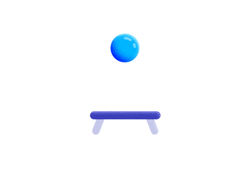 Stylized Ball - Motion Beast Practice 2d animation after affects animated animation ball bouncing ball easing gif illustration jumping loop animation mograph motion beast motion design motion design school motion graphics stylization trampoline