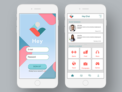 Heychat designs, themes, templates and downloadable graphic elements on ...