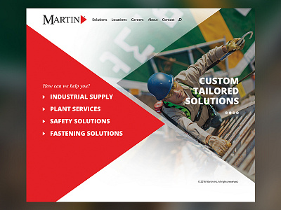 Martin Supply '16 ui website