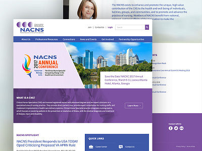 National Association of Clinical Nurse Specialists association medical nurse ui website