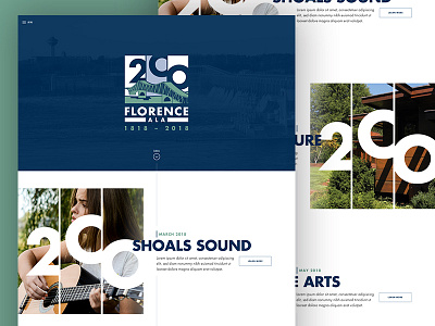 Florence Bicentennial alabama bicentennial florence ui website xd