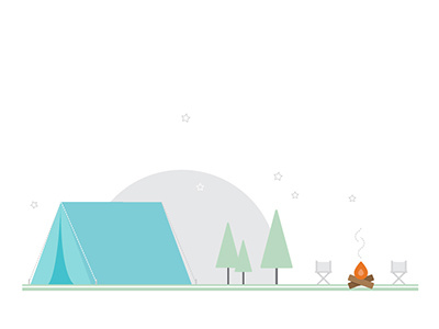 Camping camping illustration line art