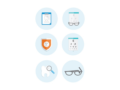 Dental Icons Set dental dentist icons illustrations