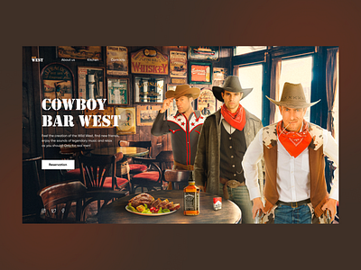 The concept of the site of the bar "Wild West"