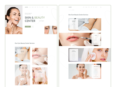 Redesign Landing page for Cosmetology