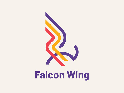 Falcon Wing cargo falcon logo minimal wing