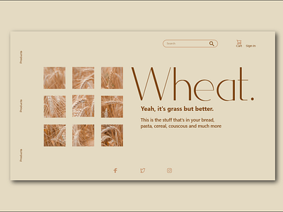 Landing Page design typography ui ux