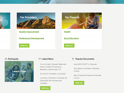 Homepage design sneak peek - Boulder Non Profit