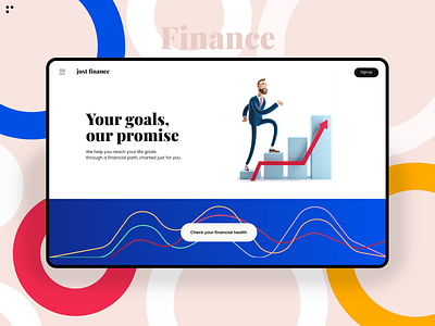Finance Web Design - Sneak Peak branding clean colors design homepage illustraion interface landing typography ui ux vector web webdesign