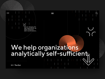 Dot - Dark landing page exploration