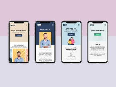 Financial Advisors Responsive Design - Mobile