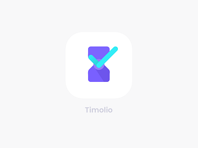 Material icon for Time tracking app app app icon icon logo mark material design ui