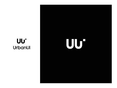 UUI Logo design branding clean design flat font logotype logotypes minimal simple typography u