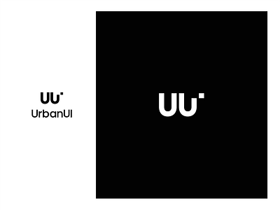 UUI Logo design branding clean design flat font logotype logotypes minimal simple typography u