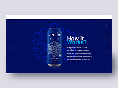 Soft drinks landing page web design