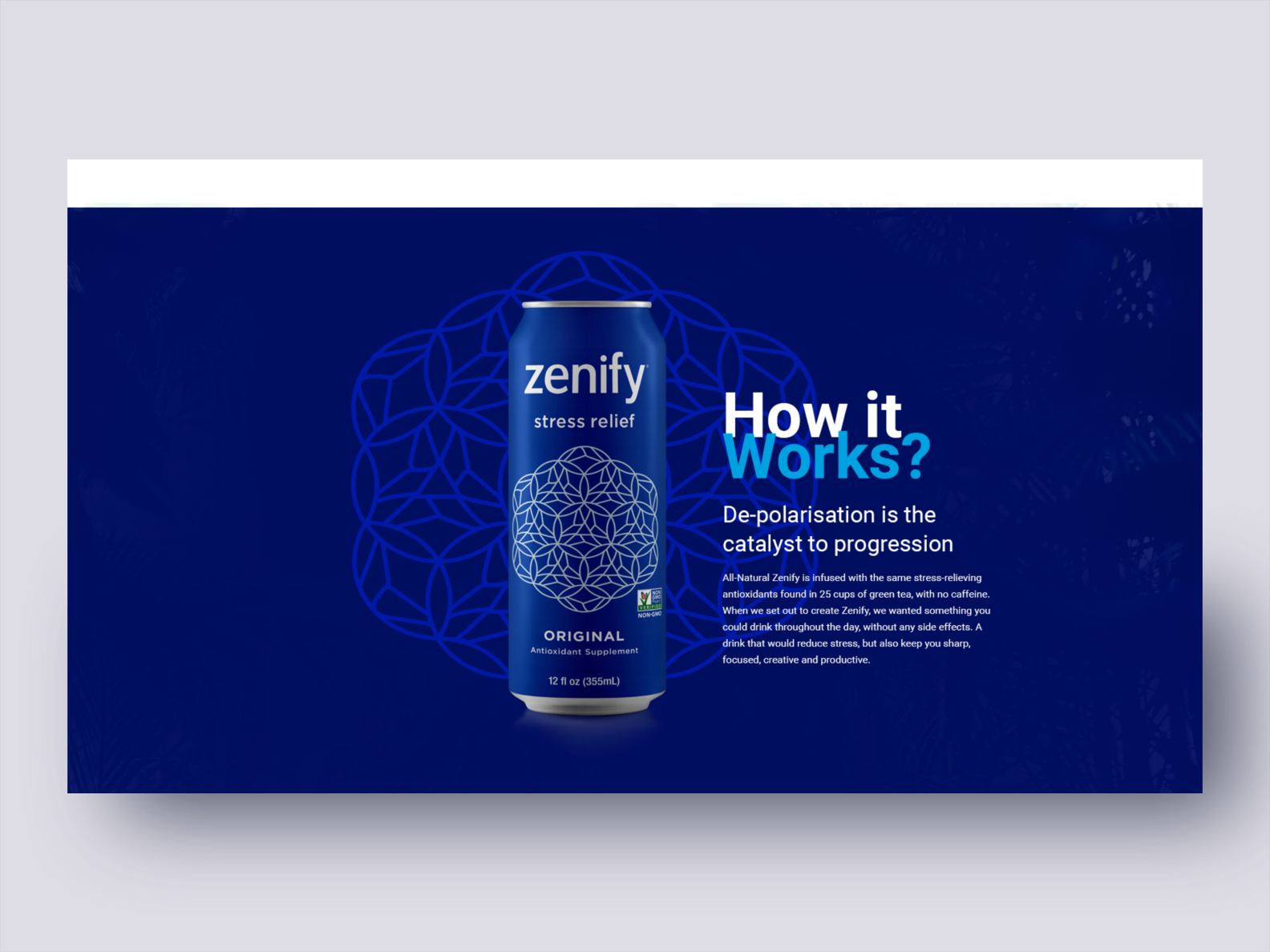 Soft drinks landing page web design by Sreerag Nath on Dribbble