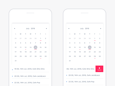 Event Calendar calendar delete event event calendar list minimalism schedule simple