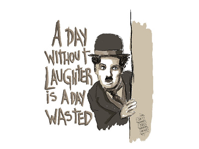 chaplin chaplin design digitalart hand drawn handlettering illustration photoshop portrait print typography wacom