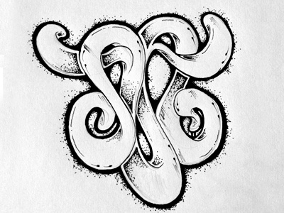 "M" custom type graffiti hand drawn ink letter m pen type typography