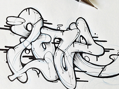 Love graffiti hand drawn ink lettering love pen sketch type typography