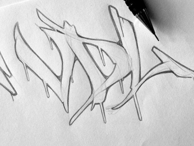VDL drawing graffiti hand drawn letter lettering sketch type typography