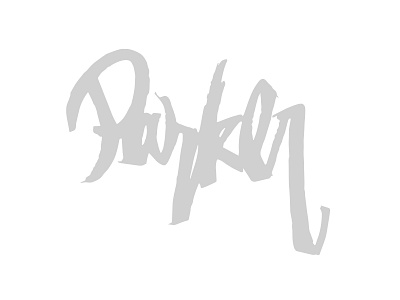 Parker wordmark drawing graffiti hand drawn letter lettering sketch type typography vector