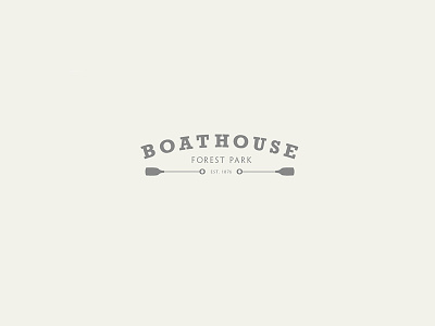 Boathouse boathouse design forestpark logo typography