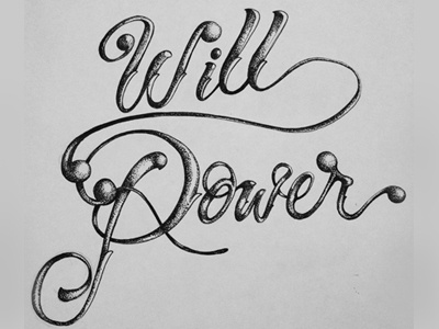 Will Power calligraphy handmadetype illustration ink lettering typography will power