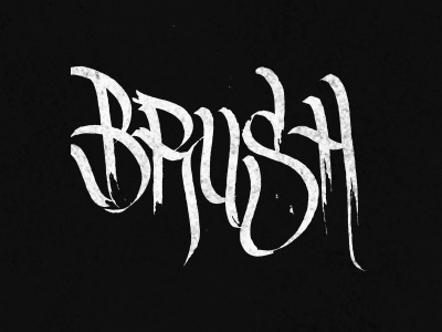 Brush Type brush graffiti handmadelettering handtype ink lettering typography