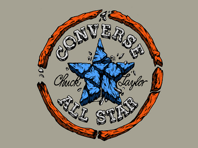 Converse art converse design handlettering handtype illustration typography