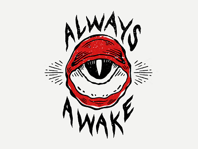 Always Awake art design eye eyeball handtype illustration typography