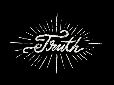 Truth handtype illustration lettering type typography