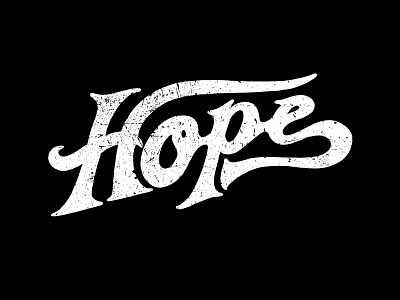 Hope handtype hope illustration lettering type typography