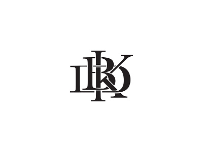 BKD b d k lettering logo monogram type typography