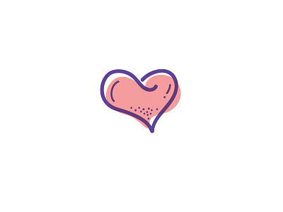 Heart design digitalart drawing heart illustration pink purple vector