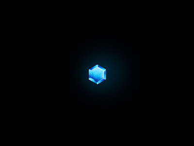 Blue Gem art blue gem icon illustration mobile photoshop ui