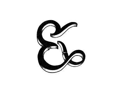 Ampersand ampersand black customtype handtype illustration inking lettering texture type typography white