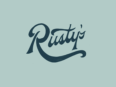 Rusty's Type customtype handlettering handtype rustys script type typography vintage
