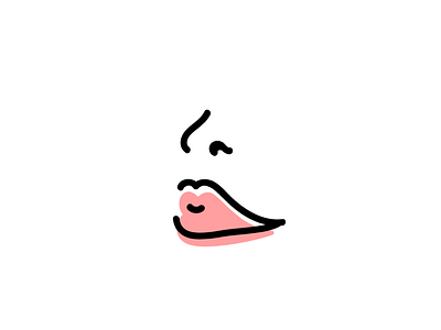International Women’s Day black design drawing illustration lips pink vector women