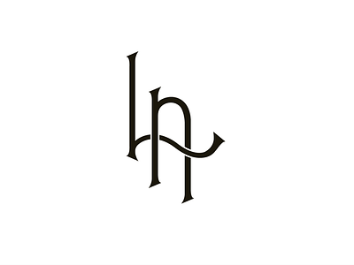 LA monogram branding custom lettering design logo monogram type typography