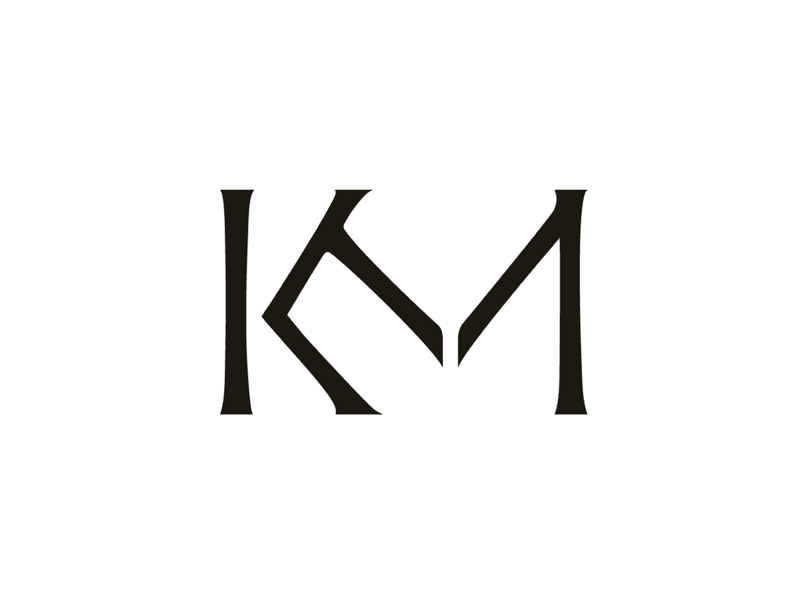 KM monogram by Parker Gibson on Dribbble