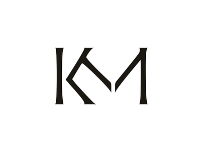 KM monogram customtype design lettering logo monogram type typography