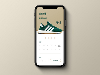 Adidas Iniki Concept adidas concept mockup shoe sneaker ui uidesign ux uxdesign