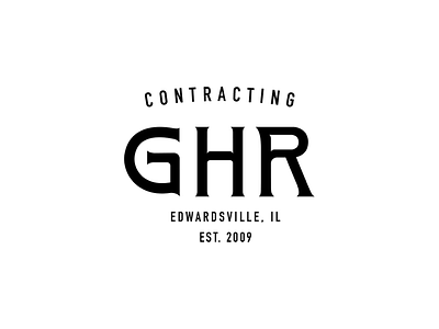 GHR logo branding customtype design illustration logo logodesign type typography
