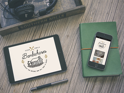 Logo Design blog branding icon logo mockup retro typography vintage