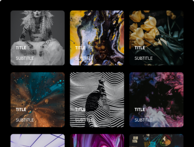 Responsive Card Mood Board