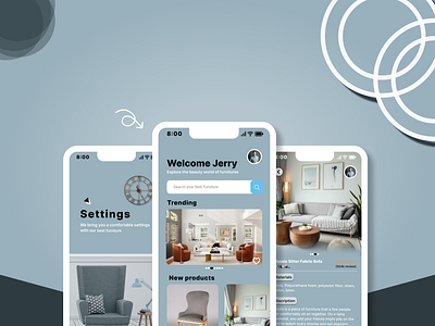 Furniture mobile app figma mobile design ui ui ux