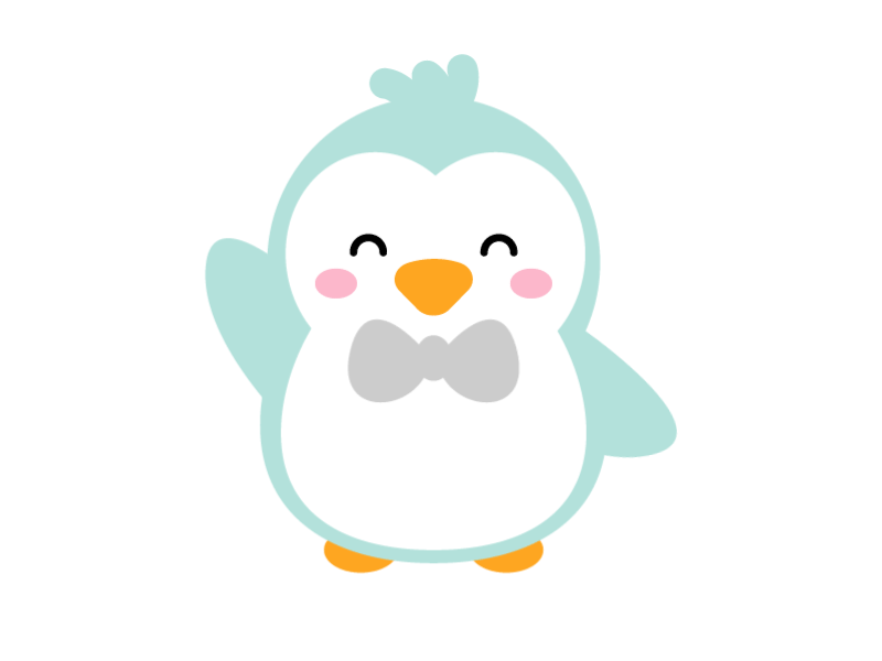Waddle In bowtie new baby penguin