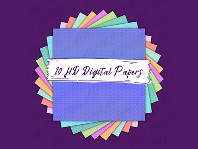 💜 HD Rainbow Digital Papers